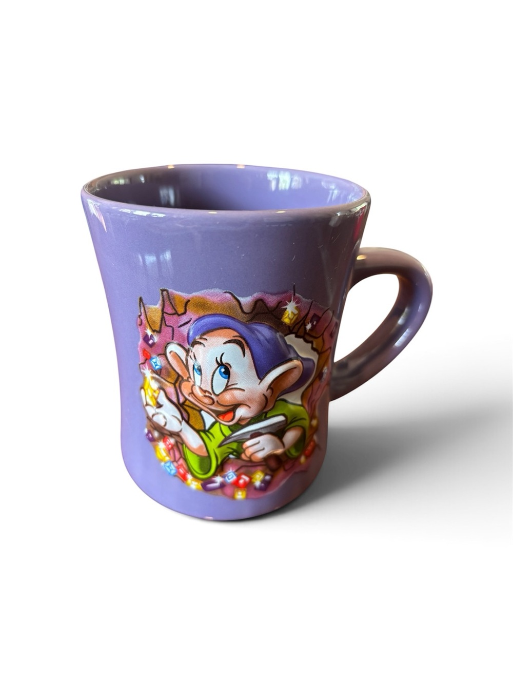 VTG Disney Store Snow White Dopey 3D Sculpted Ceramic Coffee Mug